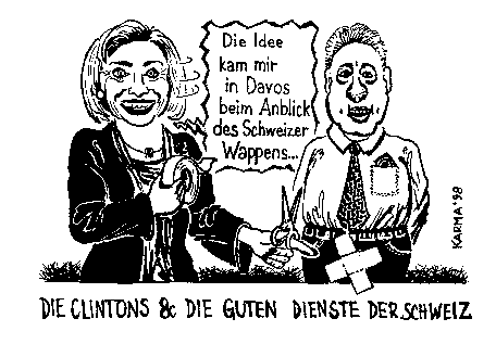 Die Clintons und die guten Dienste der Schweiz